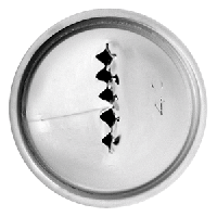 Насадка кондитерская «Рифленая лента»;сталь нерж.;D=22,H=30мм;металлич.