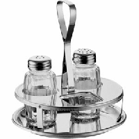 Набор д/специй и соуса 2пр-т «Касалини»;стекло,сталь нерж.