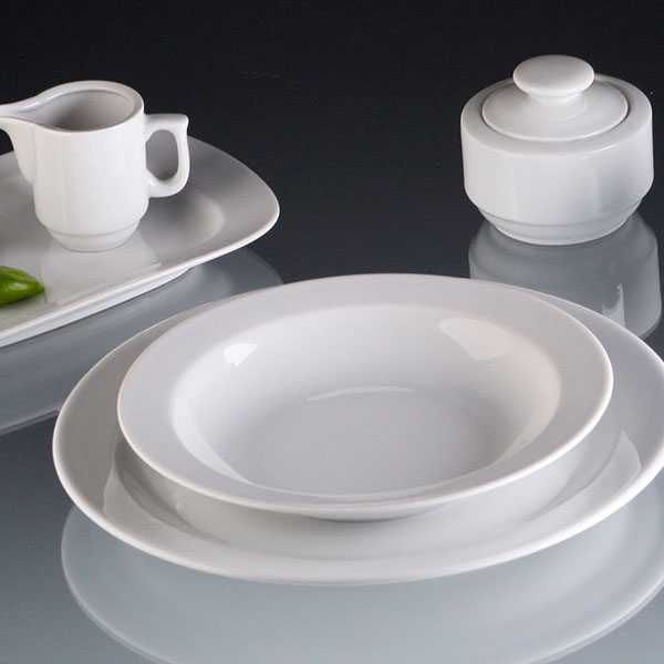 Тарелка «Прага» мелкая;фарфор;D=26,H=3см;белый