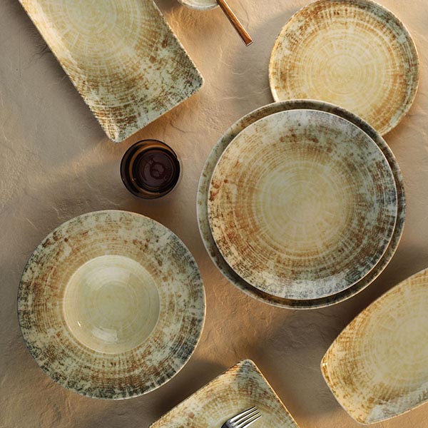 Тарелка «Нанокрем Бейж» мелкая;фарфор;D=270,H=26мм;бежев.