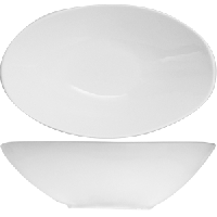 Салатник «Кунстверк»;фарфор;1л;,H=60,L=256,B=155мм;белый