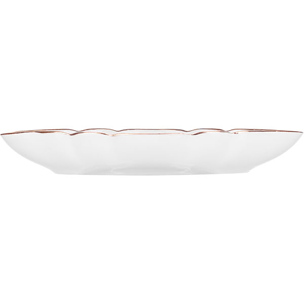 Селедочница;фарфор;,L=170,B=88мм;белый,золотой