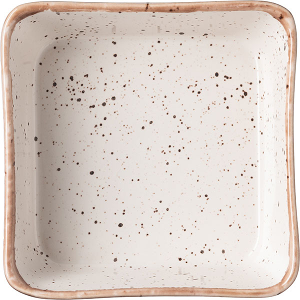 Салатник «Пунто Бьянка»;фарфор;0,6л;,H=55,L=150,B=150мм;белый,черный