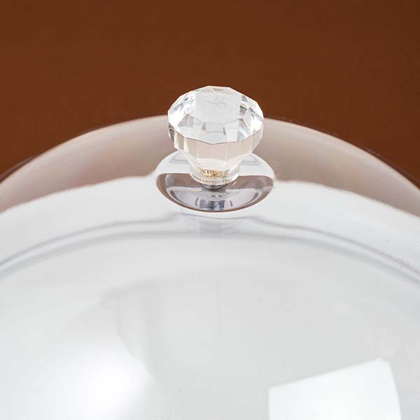 Крышка для тарелки;поликарбонат;D=25,H=13,5см;прозр.