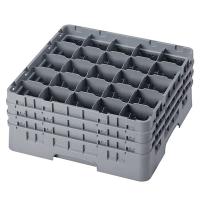 Кассета для бокалов 25 ячеек Dmax=87,Hmax=196мм;полипроп.;,H=22,5,L=50,B=50см;серый