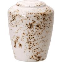 Солонка «Крафт Вайт»;фарфор;D=57,H=74мм;белый,коричнев.