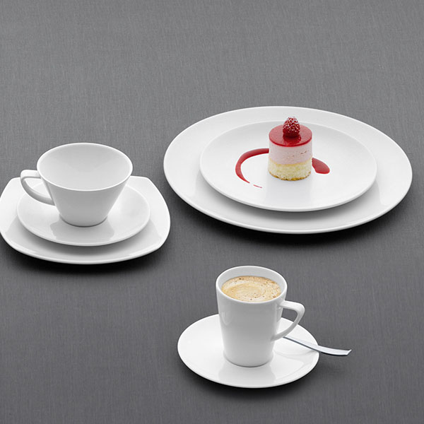 Блюдце «Опшенс»;фарфор;D=180/60,H=18мм;белый