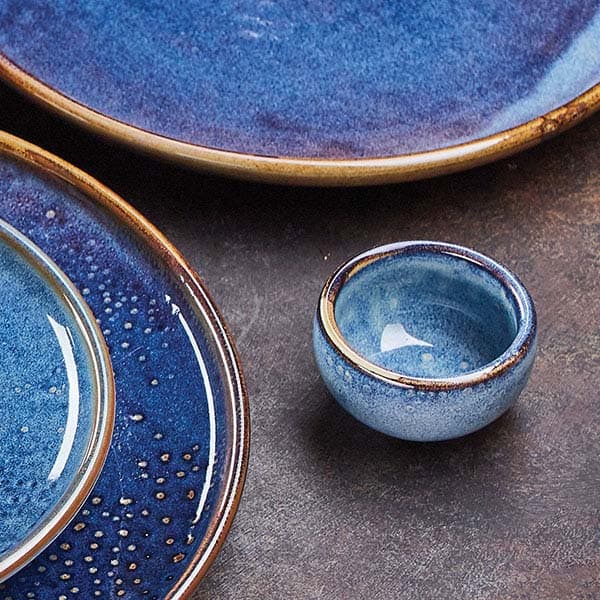 Соусник «Ирис»;фарфор;75мл;D=7,H=4см;голуб.