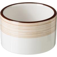 Горчичница без крышки «Чино»;фарфор;50мл;D=55,H=30мм;белый,бежев.