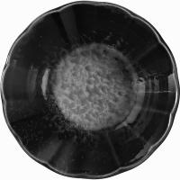 Соусник «Нанокрем Блэк»;фарфор;,H=3,L=10см;черный