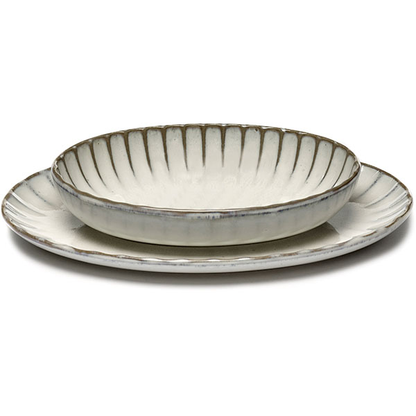 Салатник «Инку» овальный;керамика;,H=37,L=190,B=130мм;белый