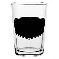 Олд фэшн со стикером для надписи;стекло;200мл;D=67,H=95мм;прозр.,черный