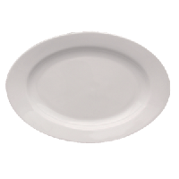 Блюдо «Кашуб-хел» овальное;фарфор;,H=30,L=240,B=155мм;белый