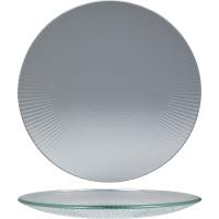 Тарелка «Виллоу» мелкая;стекло;D=28см;прозр.