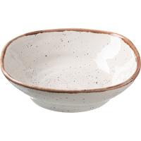 Тарелка глубокая «Пунто Бьянка»;фарфор;1,2л;,H=65,L=225,B=235мм;белый,черный