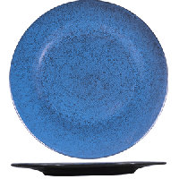 Тарелка «Млечный путь голубой»;фарфор;D=20,H=2см;голуб.,черный