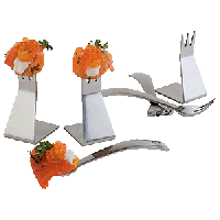 Набор столовых приборов вилки для канапе 3+3;сталь нерж.