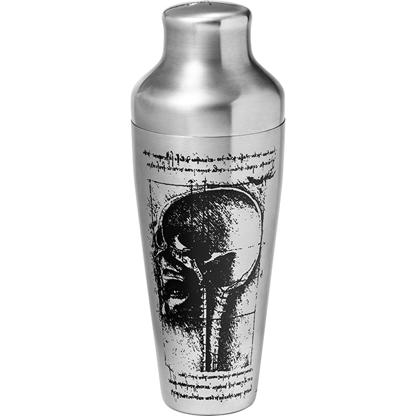 Шейкер европейский «Хроно Леонардо»;сталь нерж.;0,55л;,H=225,B=95мм;серебрист.