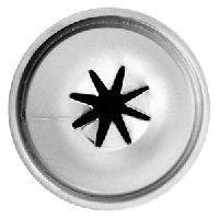 Насадка кондитерская «Звезда»;сталь нерж.;D=22/10,H=30мм;металлич.