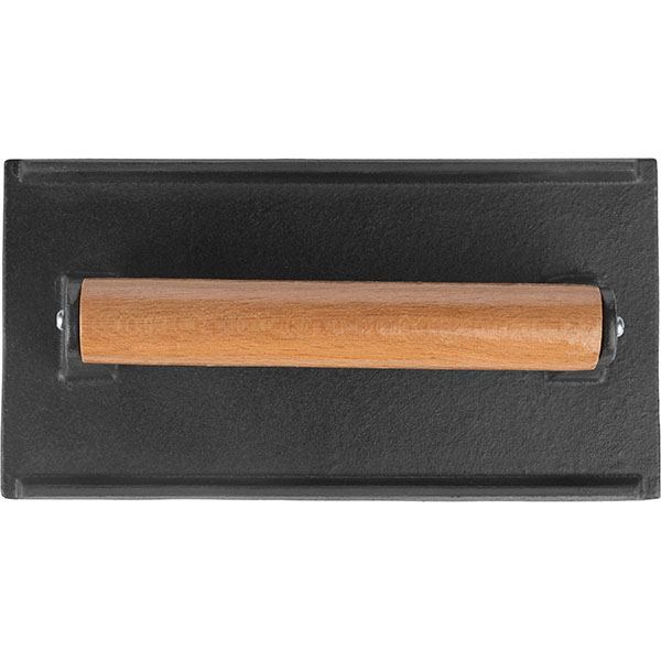 Пресс для гриля «Эмбер Каст Мэтт»;чугун,дерево;,L=21,B=11см;черный,св. дерево