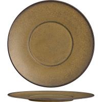 Тарелка «Ваби Саби Вит» с широким бортом;фарфор;D=24см;бежев.
