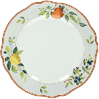 Тарелка глубокая «Опера»;фарфор;D=24см;белый,разноцветн.