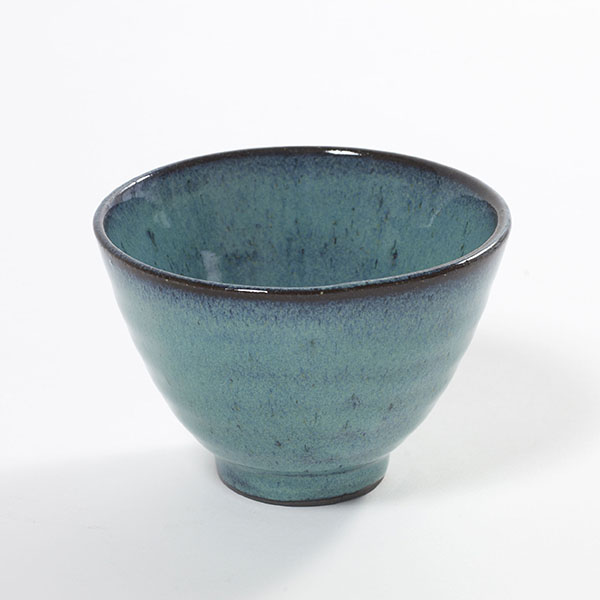 Пиала для чая;керамика;300мл;D=110,H=75мм;бирюз.