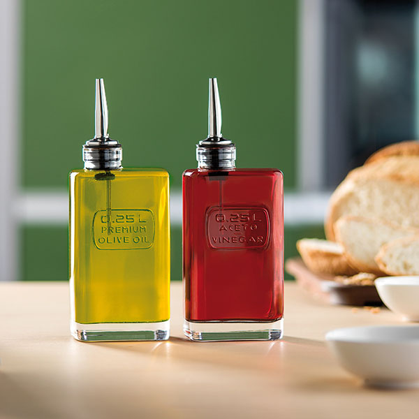 Ёмкость для масла «Оптима»;стекло;250мл;,H=14,L=7,B=5см;прозр.