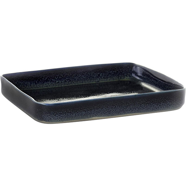 Блюдо квадратное;керамика;,H=24,L=180,B=180мм;синий