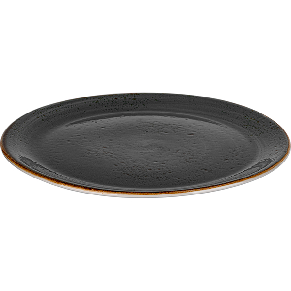 Тарелка «Крафт Лакрица» мелкая;фарфор;D=30,H=2см;черный