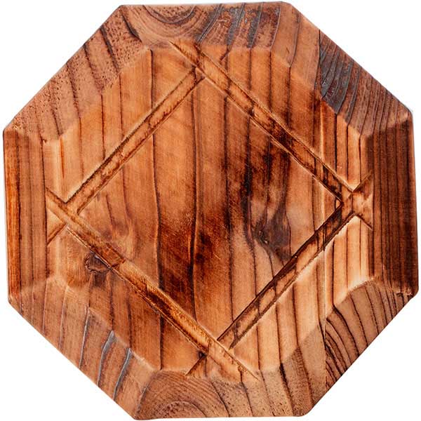 Подставка под горячее 8-угольная;сосна;,H=13,L=180,B=180мм;коричнев.