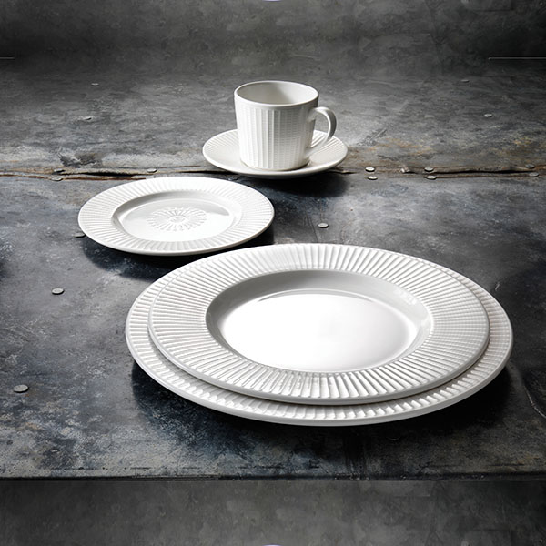 Тарелка «Виллоу» мелкая;фарфор;D=30см;белый