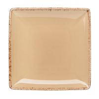 Блюдо «Террамеза Вит» квадратное;фарфор;,L=16,8,B=16,8см;бежев.