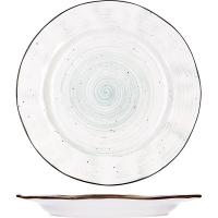 Тарелка «Пастораль» мелкая;фарфор;D=270,H=25мм;зелен.