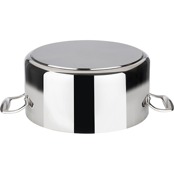 Мармит-кастрюля;сталь нерж.,стекло;4л;D=30,5,H=17,5см;серебрист.