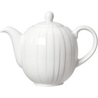 Чайник заварочный «Алина»;фарфор;0,6л;,H=11,1,B=11см;белый