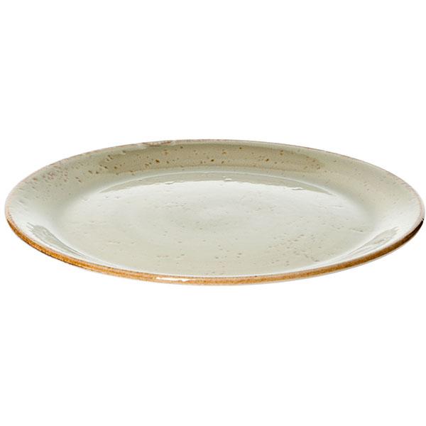 Тарелка «Крафт Грин» мелкая;фарфор;D=25,H=2см;зелен.