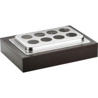 Станция буфетная с охлажд. д/ бутылок;дерево,сталь нерж.;венге