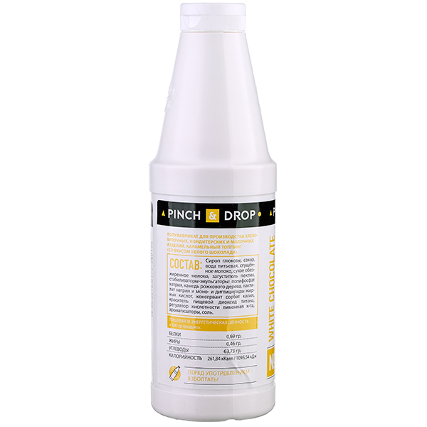 Топпинг «Белый шоколад» Pinch&Drop 1 кг;пластик;D=8,H=26см