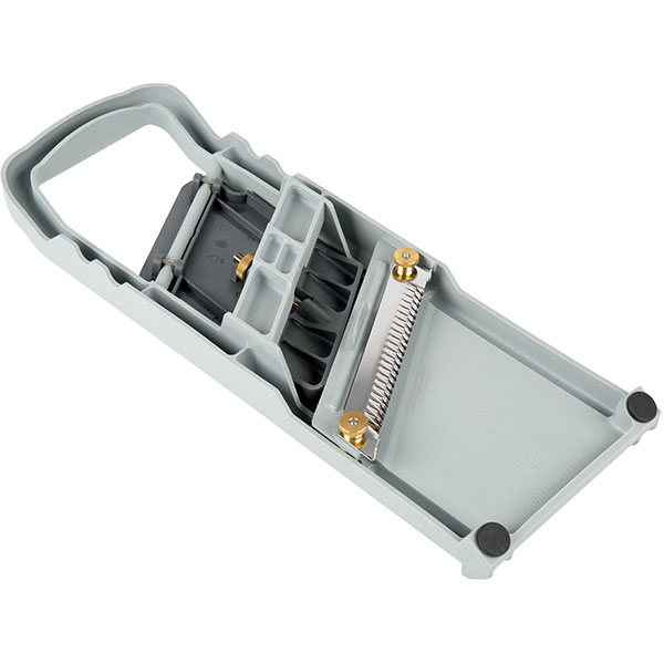 Мандолина японская;пластик,сталь нерж.;,L=37,B=12см;серый,металлич.