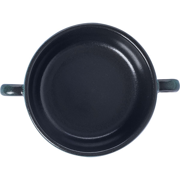 Чашка бульонная «Млечный путь изумрудный»;фарфор;300мл;D=115,H=55мм;изумруд.,черный