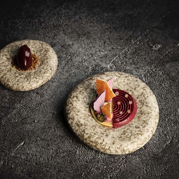 Тарелка «Студио Ро»;керамика;D=111,H=24мм;серый