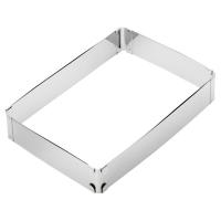 Форма конд.,раздв. 19х28/34х54см;сталь нерж.;,H=5см;металлич.