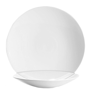 Тарелка глубокая «Сублим»;фарфор;1л;D=310,H=53мм;белый