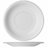 Блюдце «Дуня»;фарфор;D=18см;белый