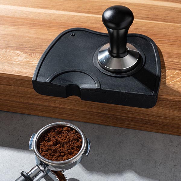 Темпер для кофе;сталь нерж.,дерево;D=57,H=95мм;стальной,черный