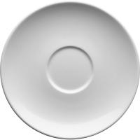 Блюдце «Лив»;фарфор;D=150/50,H=17мм;белый