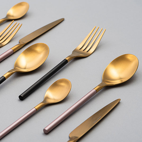 Ложка столовая «Дистрикт Пинк Голд Мэтт»;сталь нерж.;,L=196,B=40мм;золотой,розов.