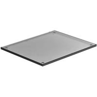 Блюдо для подачи прямоугольное;стекло;,H=20,L=325,B=265мм;черный,полупрозр.