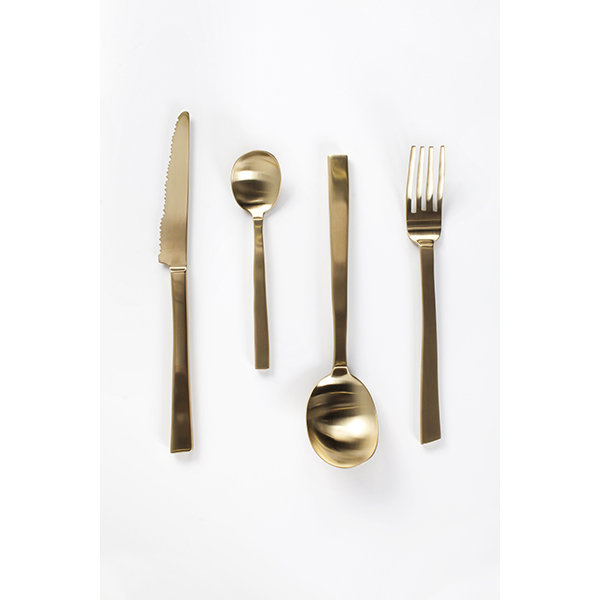 Нож столовый «Маaртен Баас»;сталь нерж.,латунь;металлич.